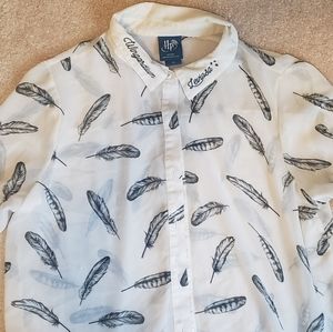 Harry Potter Sheer Blouse - Wingardium Leviosa Embroidery - Box Lunch L